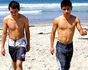 Walking Along The Beach!