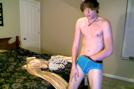 Trace Plays With Himself Through his Underwear Movie 3